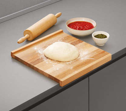 METALTEX 561035000 Backbrett/Schneidbrett 35x35x2 cm aus Buchenholz, beidseitig verwendbar