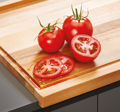 METALTEX 561055000 Backbrett/Schneidbrett 55x35x2 cm aus Buchenholz, beidseitig verwendbar