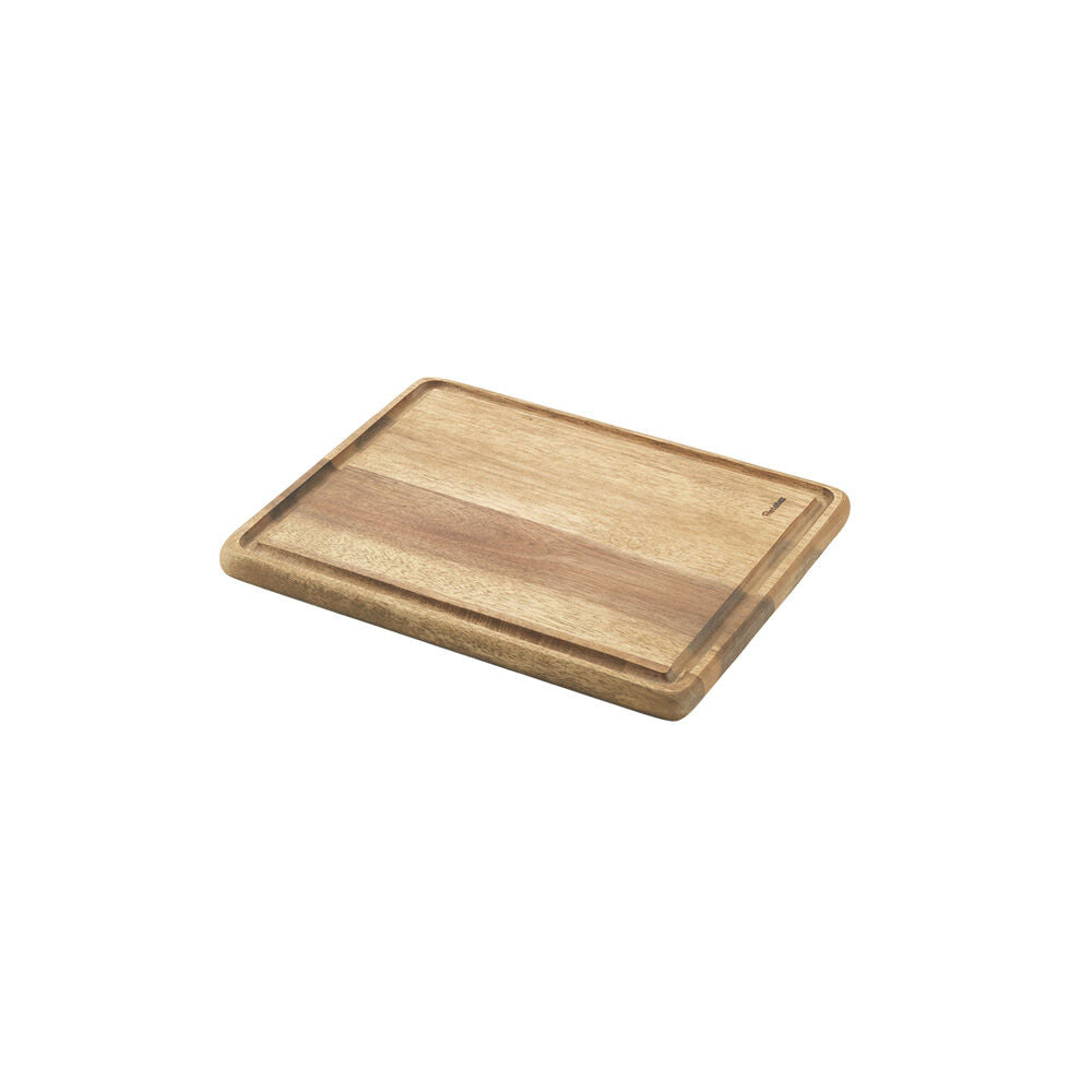 10er SET METALTEX Schneidebrett 24 x 20 x 1,5 cm aus Akazienholz mit Saftrille / Schneidbrett