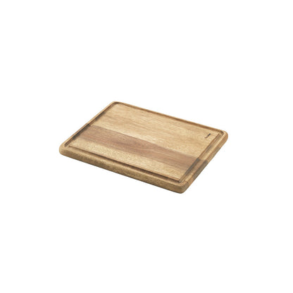 10er SET METALTEX Schneidebrett 24 x 20 x 1,5 cm aus Akazienholz mit Saftrille / Schneidbrett
