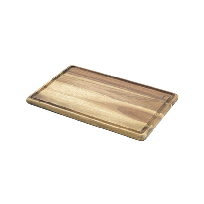 METALTEX 561306000 Schneidebrett 31 x 21 x 1,5 cm mit Saftrille aus Akazienholz / Schneidbrett