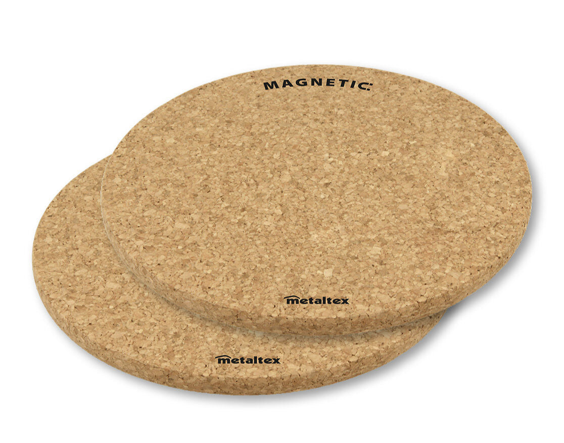 METALTEX 563607000 Kork Topfuntersetzer mit Magnet 2er-Set Ø 20 cm
