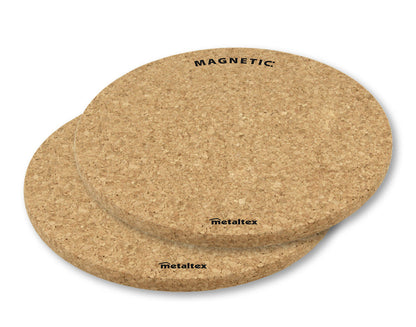 METALTEX 563607000 Kork Topfuntersetzer mit Magnet 2er-Set Ø 20 cm