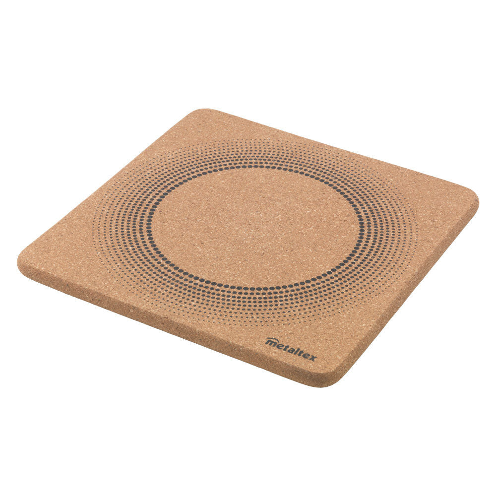 METALTEX 563609000 Topfuntersetzer 20 x 20 cm mit Dekor, Kork