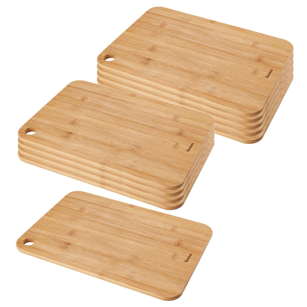 10er SET METALTEX 569069010 Schneidebrett 35 x 25 x 1,0 cm Bambus / Schneidbrett / Schneidebrett Holz