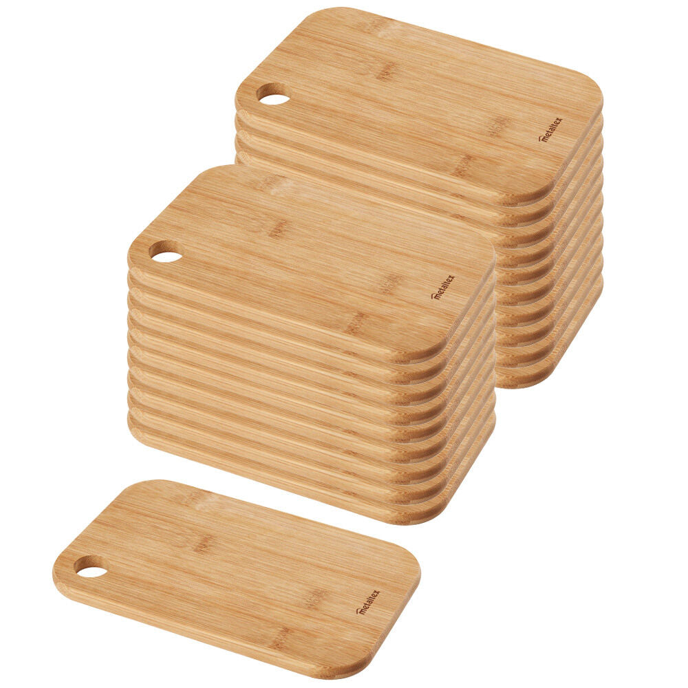 20er SET METALTEX 569704010 Schneidebretter 22 x 14 x 1,0 cm Bambus / Schneidbrett / Schneidebrett Holz