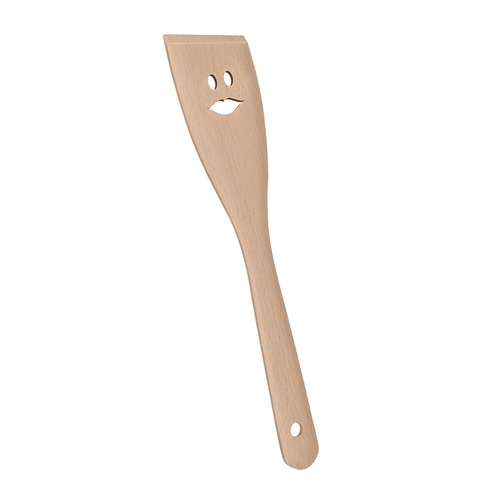 METALTEX 570316000 Pfannenwender 30 cm MRS. aus Buchenholz mit Gesicht Frau / Wender