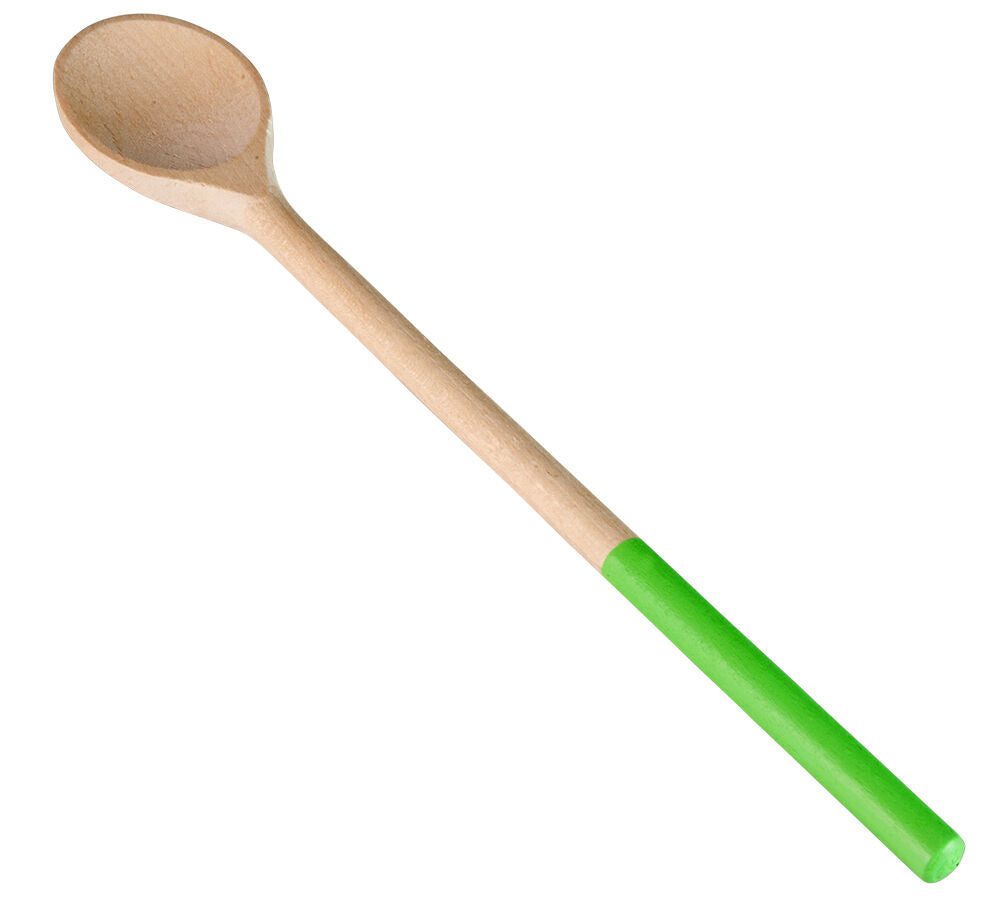METALTEX CHROMOTHERAPY Kochlöffel oval aus Buchenholz - GRÜN / Holzlöffel