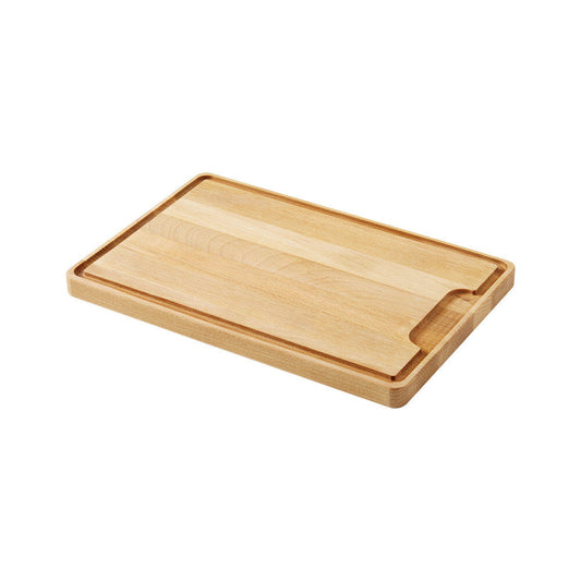 METALTEX 580054000 Schneidebrett 32x21x2 cm mit Saftrille aus Buchenholz / Schneidbrett