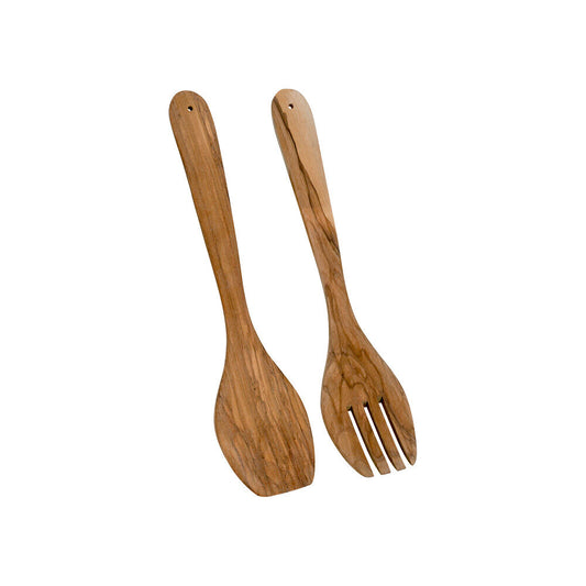 METALTEX 580630010 Salatbesteck 30 cm aus Olivenholz