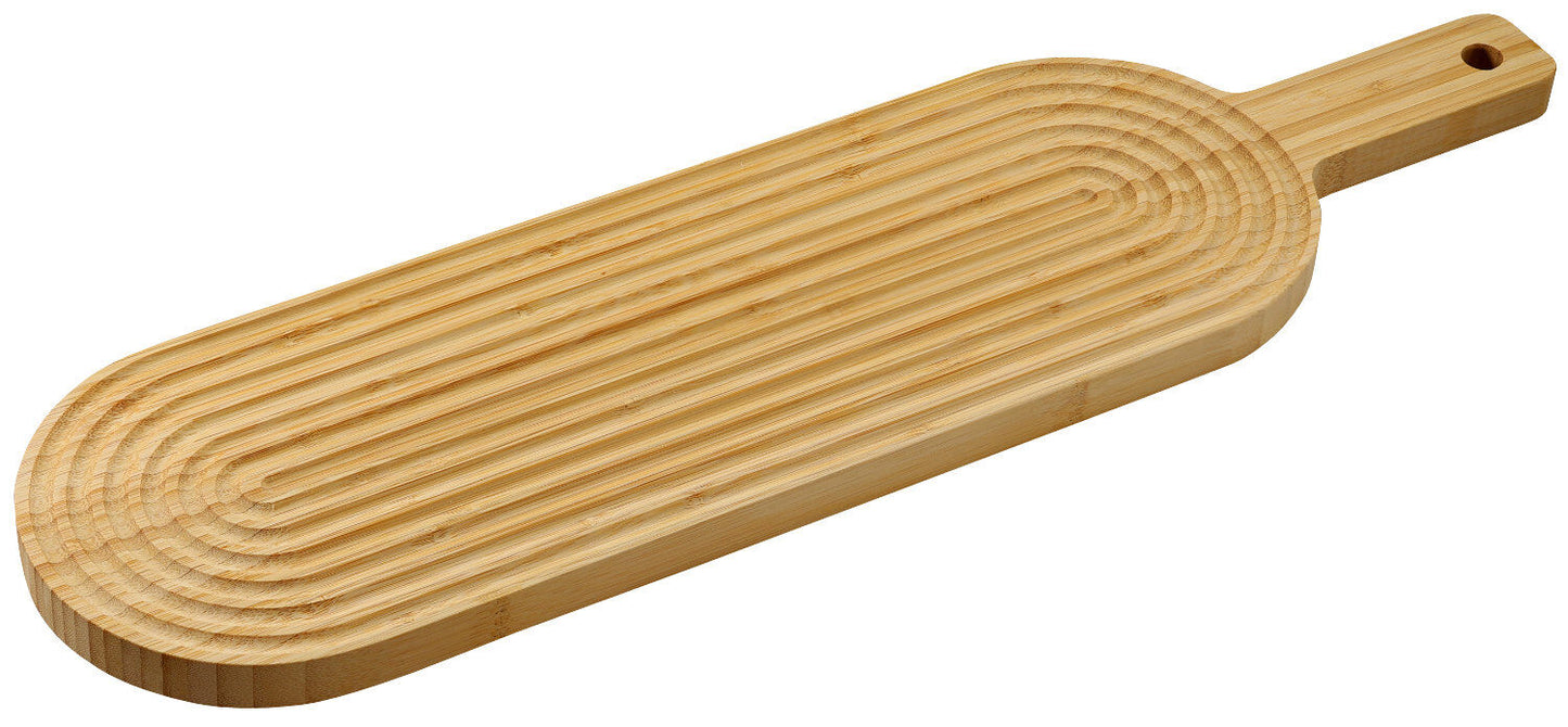 KESPER 58147 Schneidebrett Bambus FSC, 60 x 16 x 2 cm, mit Griff