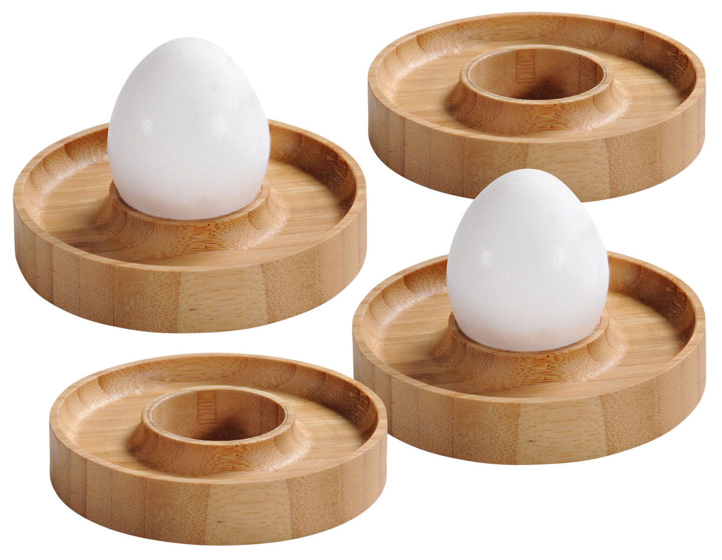 KESPER 58165 Eierbecher - 4er-Pack, Bambus