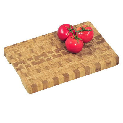KESPER 58181 Profi-Schneidebrett aus Bambus (Stirnholz) 36 x 24 x 3 cm