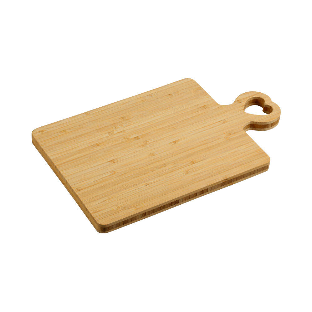 KESPER 58495 Schneidebrett mit Herzgriff, Bambus FSC, 36 x 22 x 1,8 cm