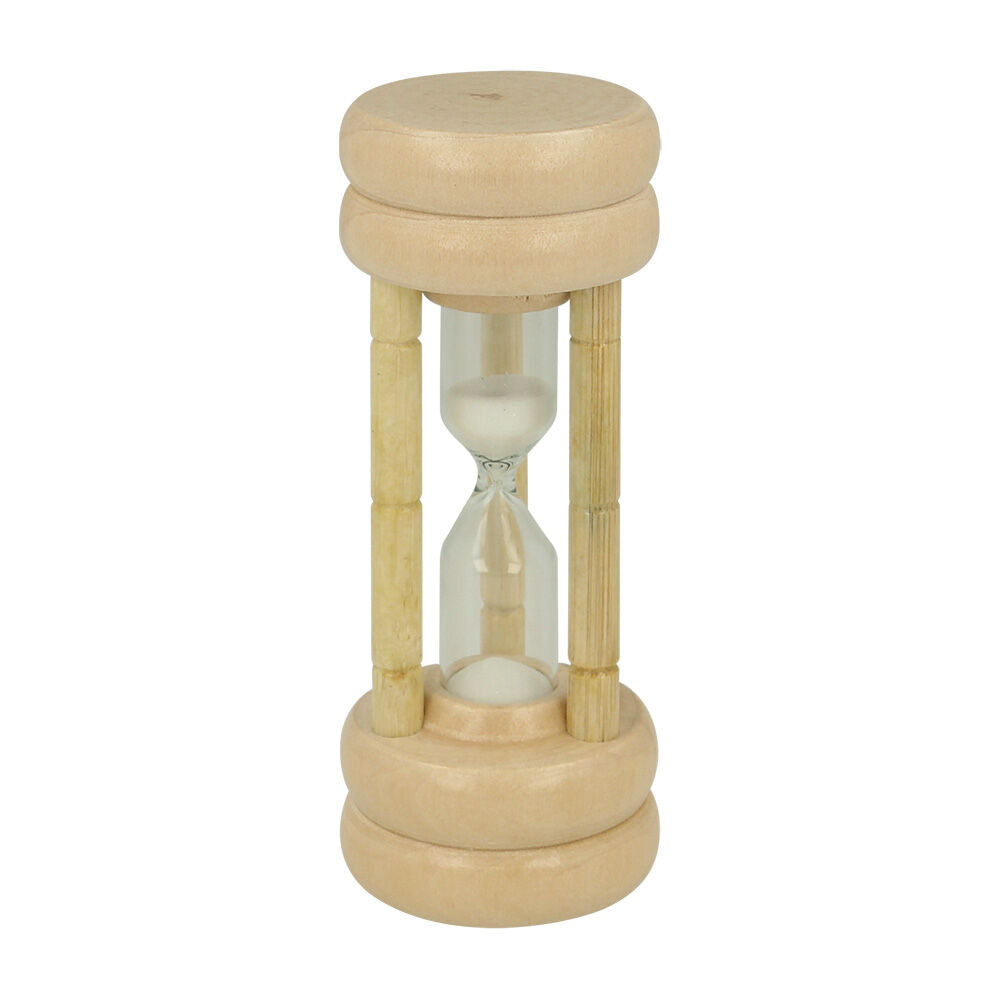 METALTEX 585503010 Sanduhr für 3 Minuten, Gummibaum/Glas
