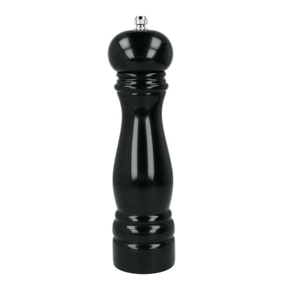 METALTEX 586045038 Pfeffermühle 22 cm in Schwarz lackiert, Holz