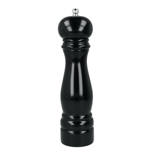 METALTEX 586045038 Pfeffermühle 22 cm in Schwarz lackiert, Holz