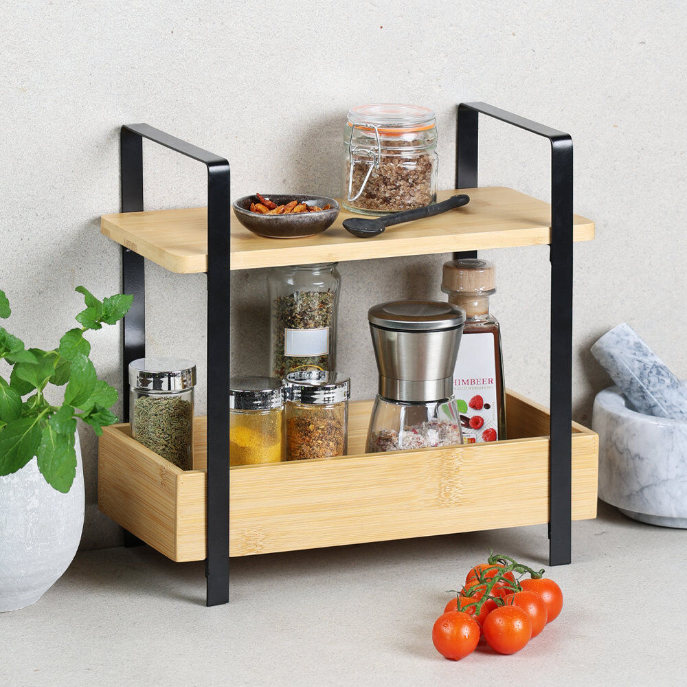 KESPER 58810 Küchenregal, Bambus, FSC, 30 x 14 x 30 cm