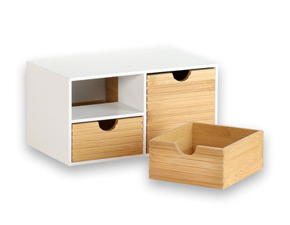 KESPER 58960 Organizer mit 3 Schubladen, weiß, FSC / Mini-Kommode