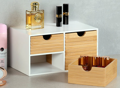 KESPER 58960 Organizer mit 3 Schubladen, weiß, FSC / Mini-Kommode