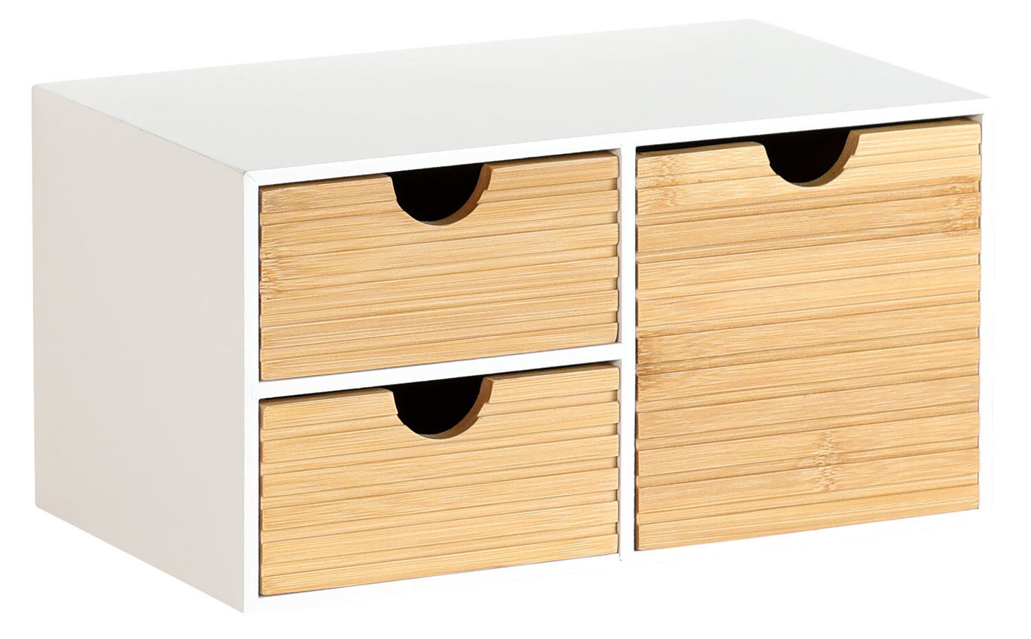 KESPER 58960 Organizer mit 3 Schubladen, weiß, FSC / Mini-Kommode