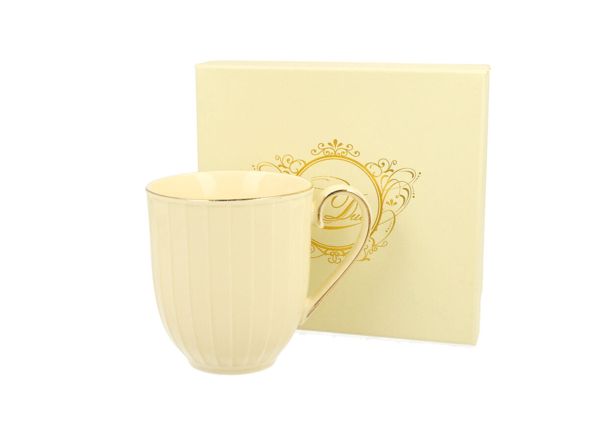 DUO ECRU Becher 400 ml NINA New Bone China Porzellan