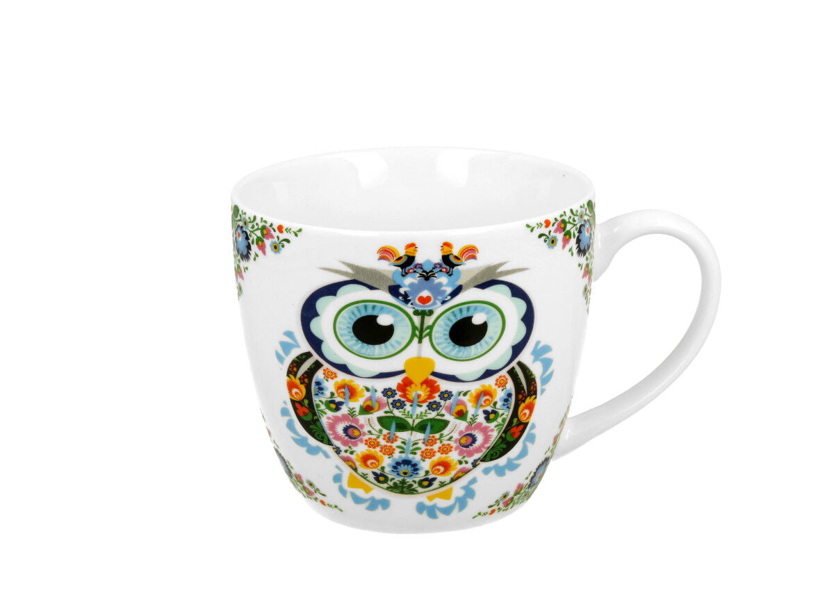DUO ETNO Becher 460 ml ETNO OWL in Tragetasche, New Bone China Porzellan – Bild 2