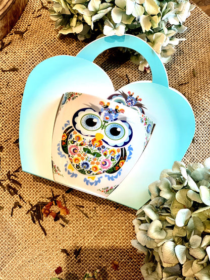 DUO ETNO Becher 460 ml ETNO OWL in Tragetasche, New Bone China Porzellan – Bild 7