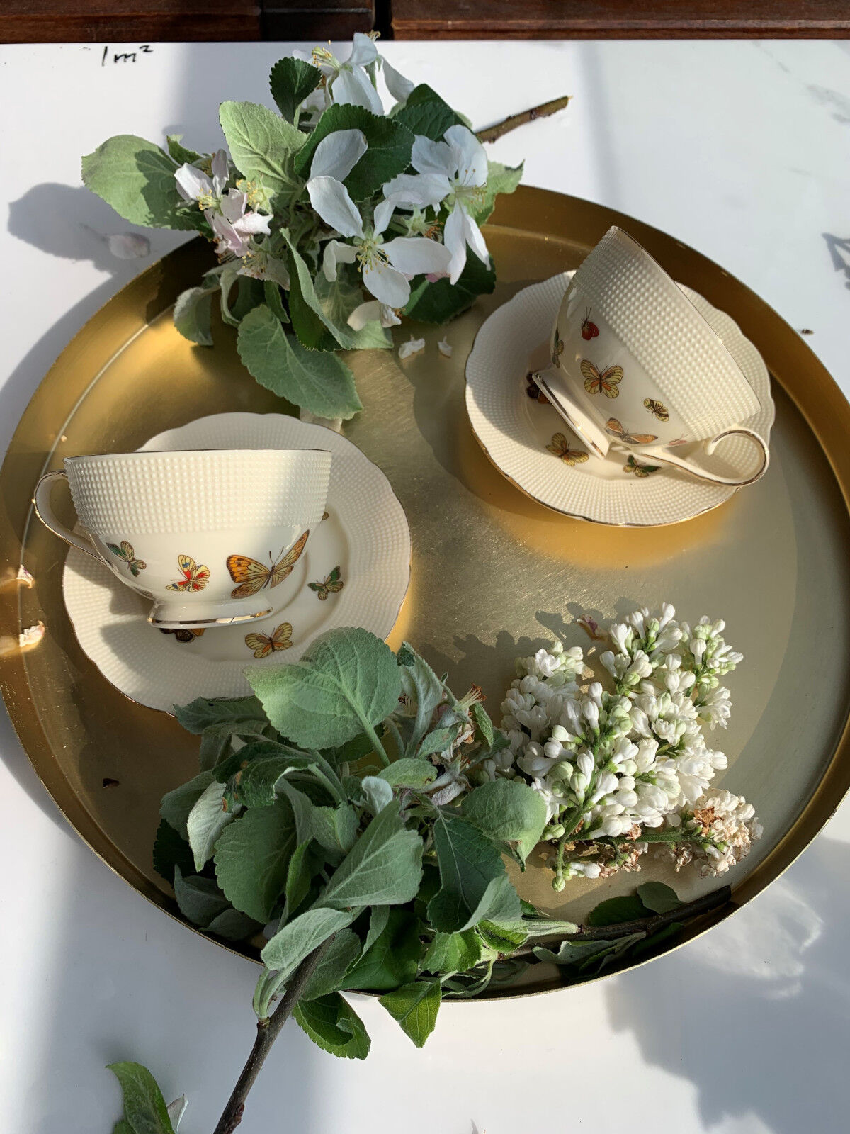DUO ECRU 2er-Set Espressotassen 125 ml mit Untertassen, New Bone China Porzellan – Bild 5