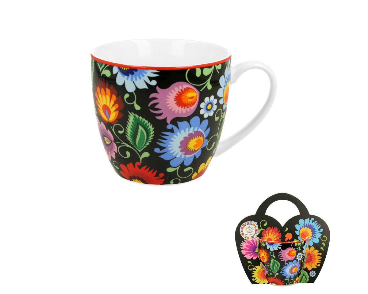 10er SET DUO ETNO Becher 460 ml ETNIC New Bone China Porzellan – Bild 4