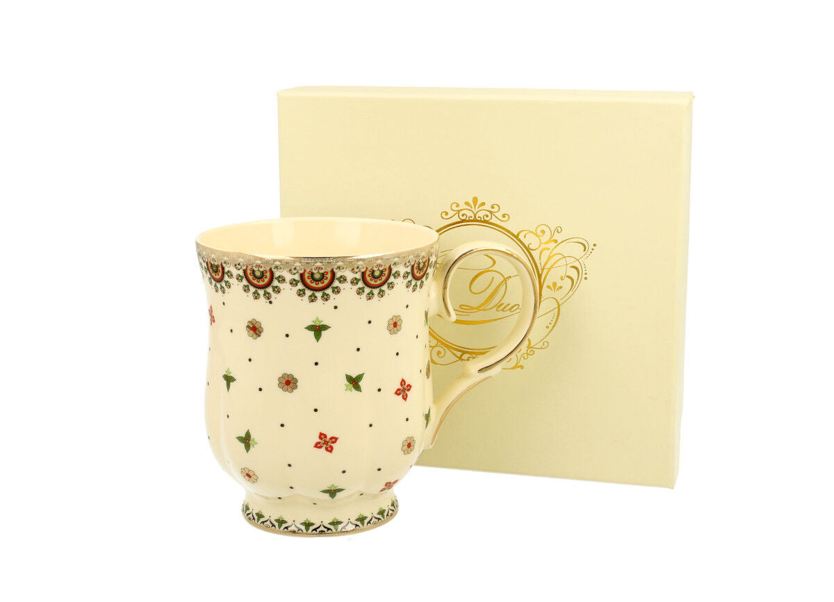 DUO ECRU Becher 450 ml CASABLANCA New Bone China Porzellan