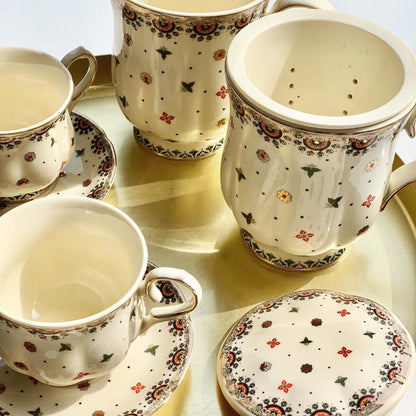 DUO ECRU Becher 450 ml CASABLANCA New Bone China Porzellan – Bild 4