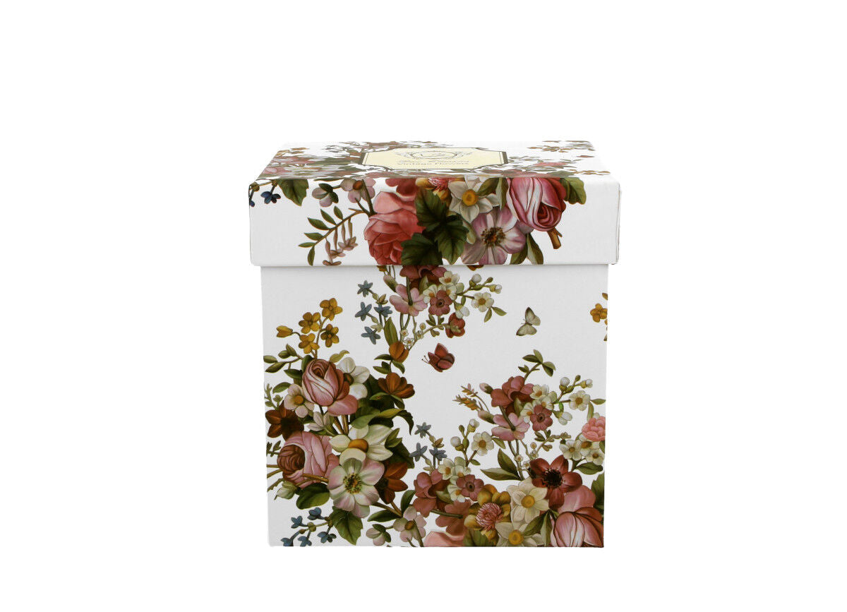 DUO FLORAL Becher 380 ml VINTAGE FLOWERS WHITE mit Teesieb, New Bone China Porzellan – Bild 4