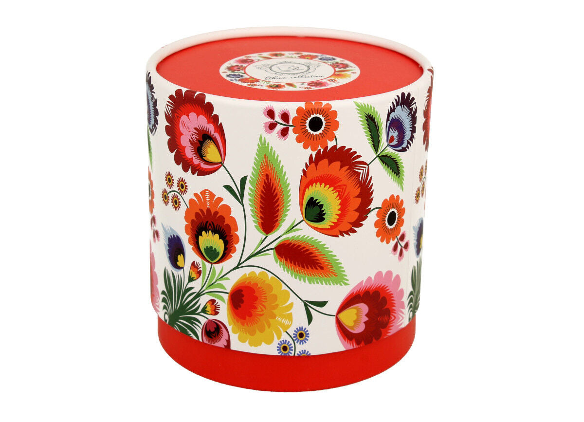 DUO ETNO Becher 380 ml ŁOWICZ mit Teesieb, New Bone China Porzellan – Bild 4