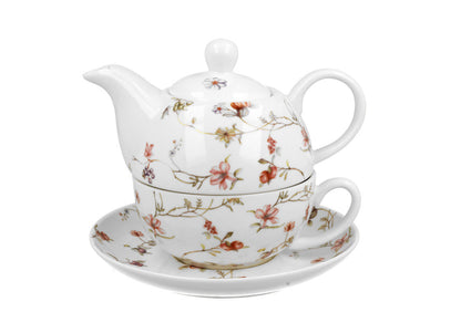 DUO FLORAL Tasse mit Teekanne SAFA New Bone China Porzellan – Bild 2