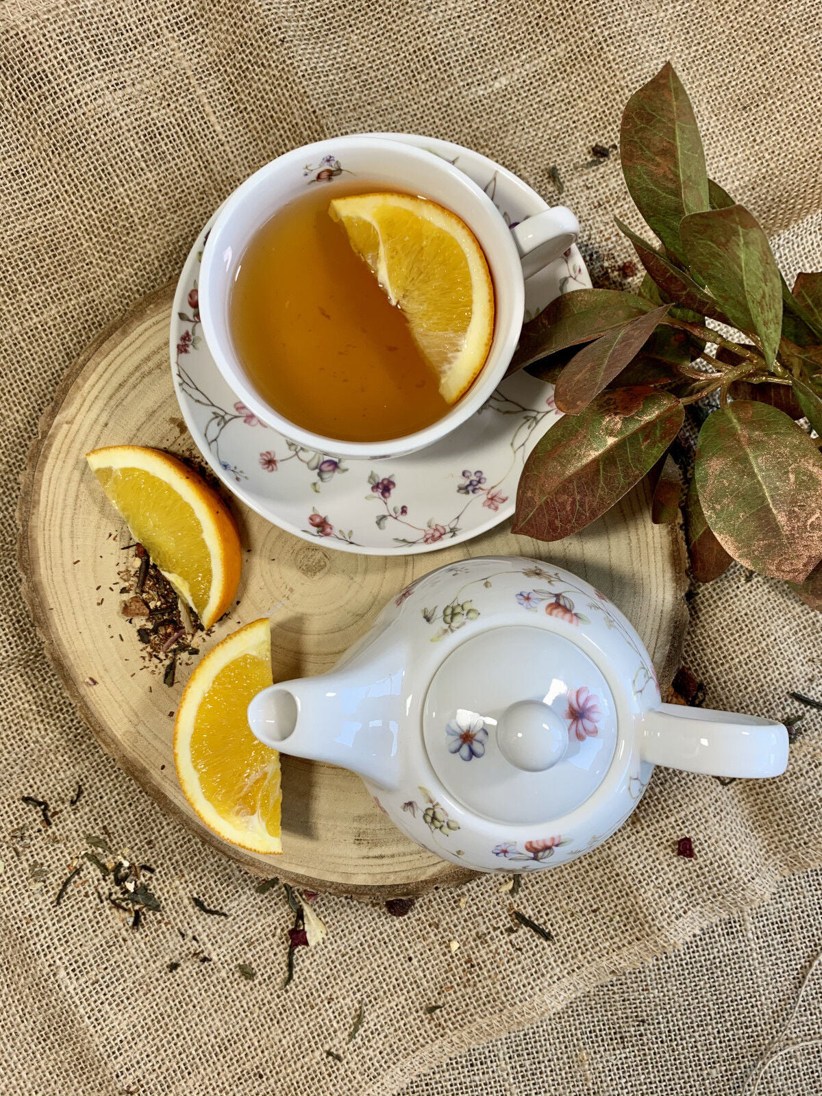 DUO FLORAL Tasse mit Teekanne SAFA New Bone China Porzellan – Bild 8