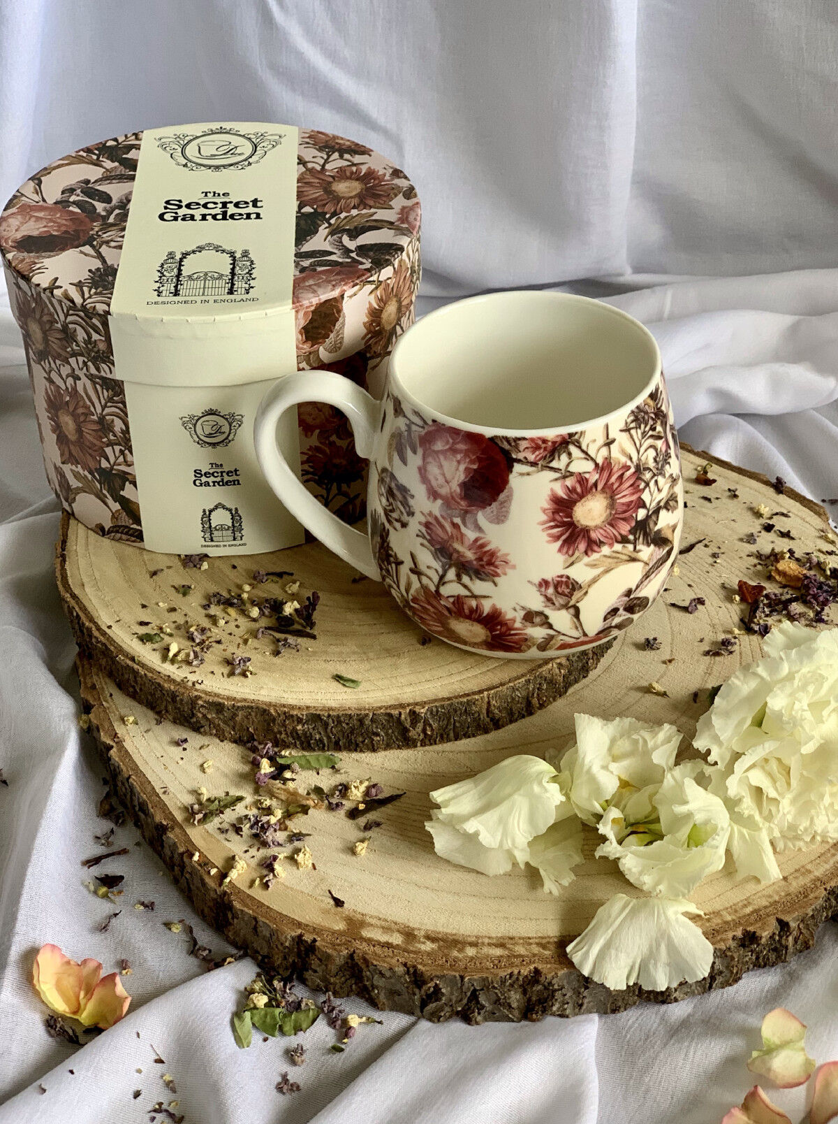 DUO FLORAL Fassbecher 430 ml PEONY New Bone China Porzellan – Bild 8