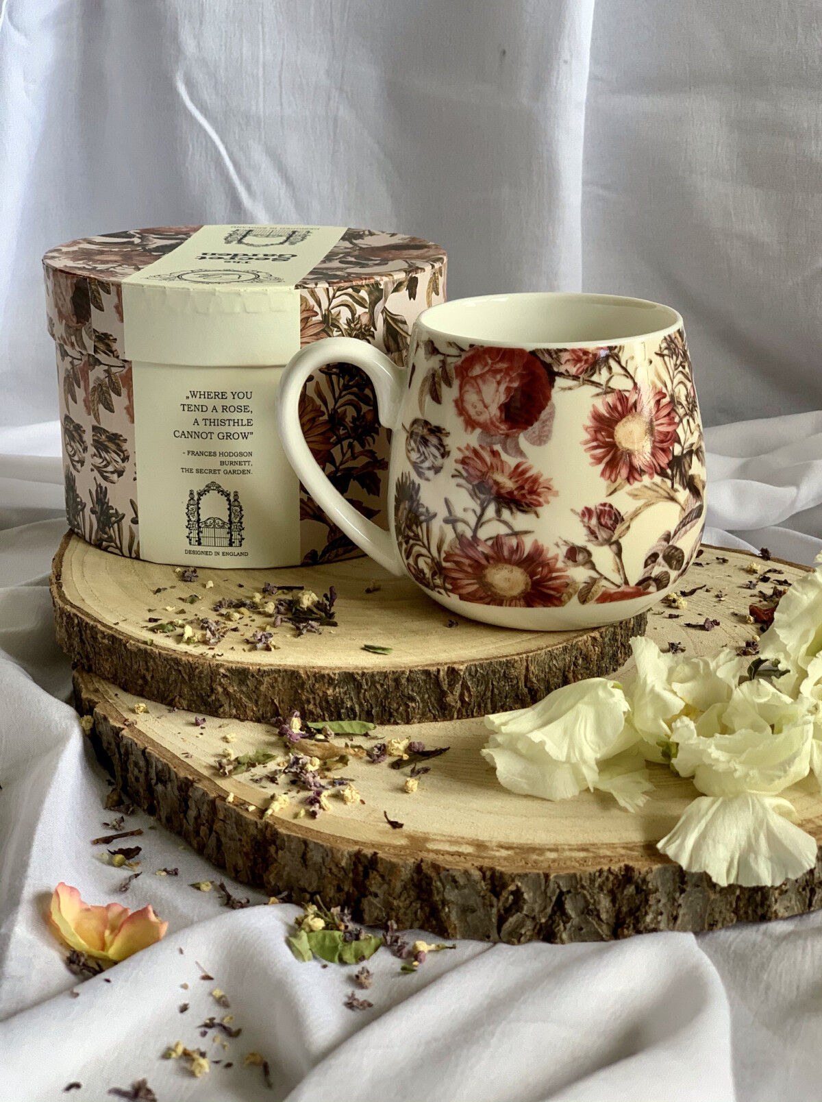 DUO FLORAL Fassbecher 430 ml PEONY New Bone China Porzellan – Bild 9
