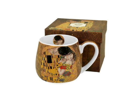 DUO ART GALLERY Fassbecher 430 ml THE KISS New Bone China Porzellan