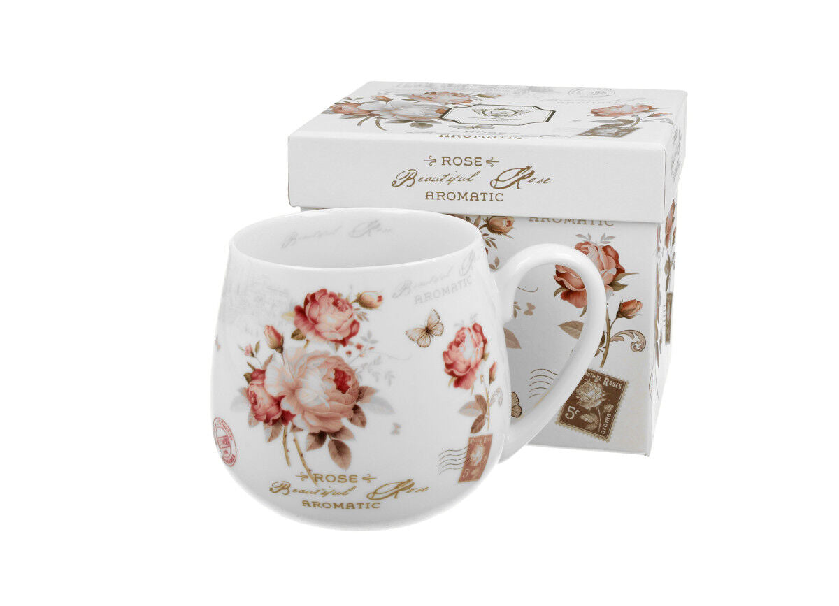 DUO FLORAL Fassbecher 430 ml SECESSION New Bone China Porzellan