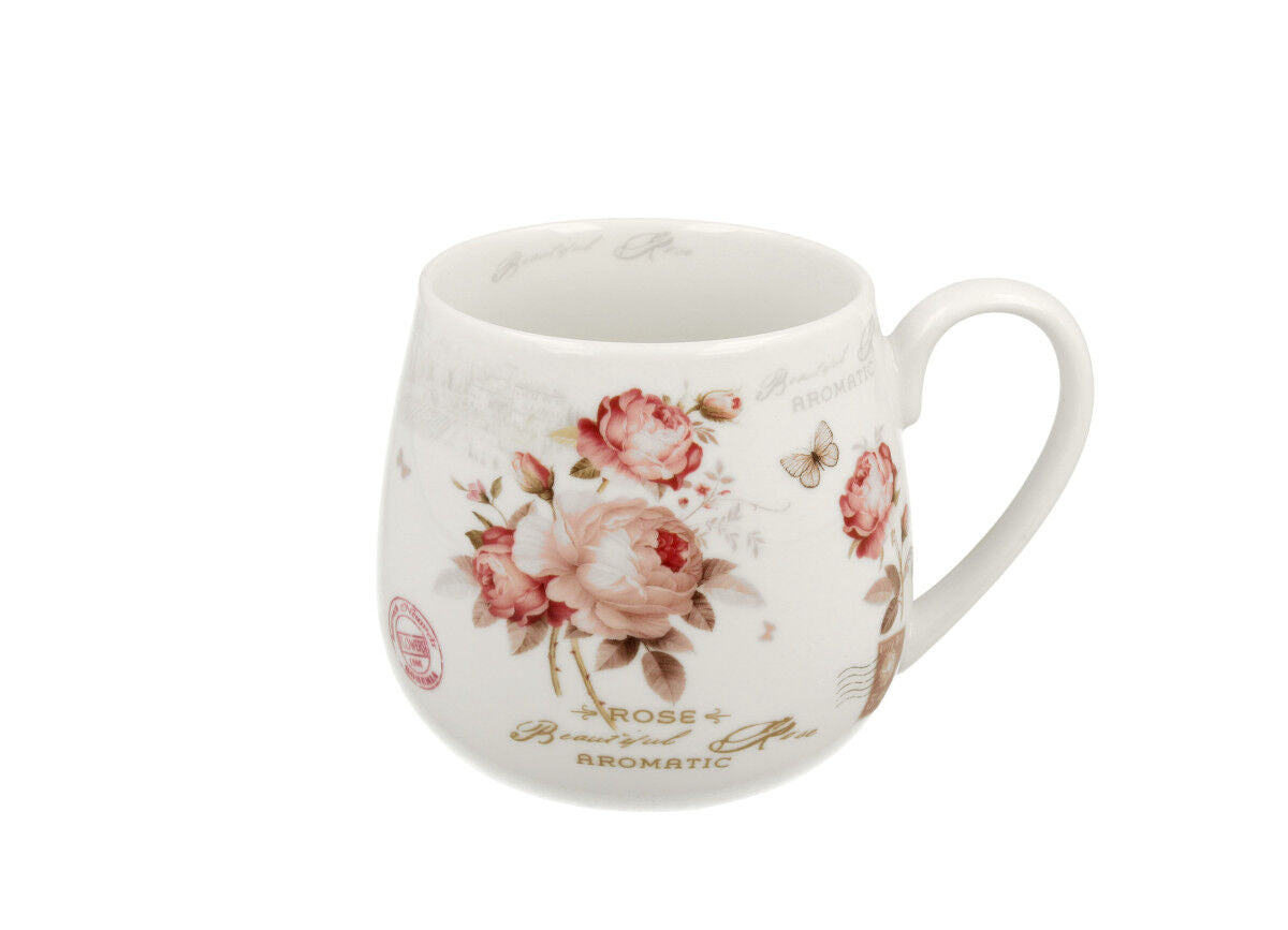10er SET DUO FLORAL Fassbecher 430 ml SECESSION New Bone China Porzellan – Bild 3