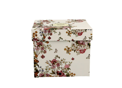 DUO FLORAL Fassbecher 430 ml VINTAGE FLOWERS WHITE mit Teesieb, New Bone China Porzellan – Bild 2
