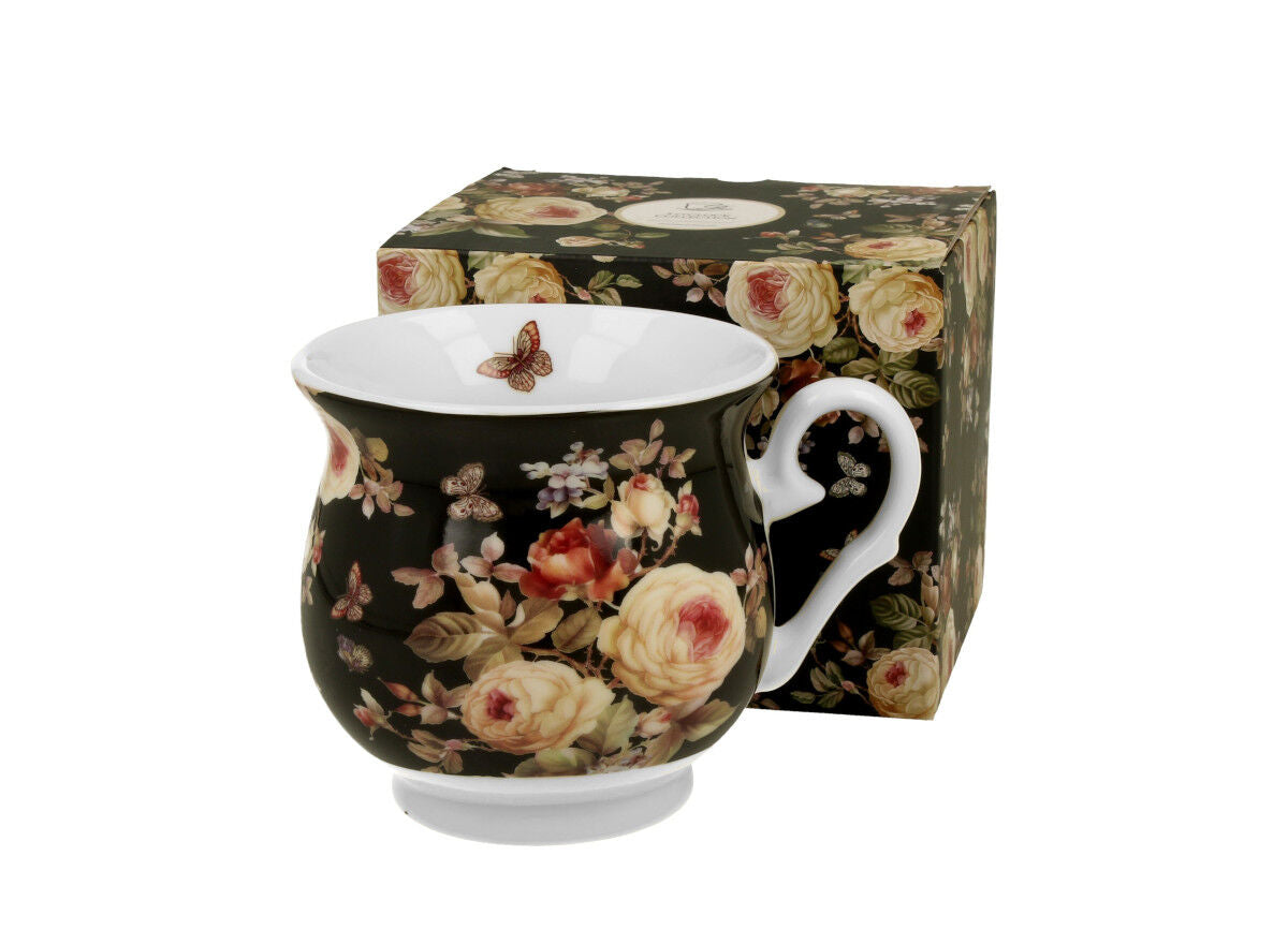 DUO FLORAL Becher 500 ml WARDA New Bone China Porzellan
