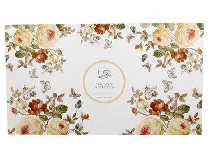 DUO FLORAL 6er-Set Tassen 220 ml ZAHRA mit Untertassen, New Bone China Porzellan – Bild 2