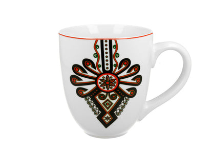DUO ETNO 25552 XXL Becher 1000 ml RURAL ORNAMENT New Bone China Porzellan – Bild 2