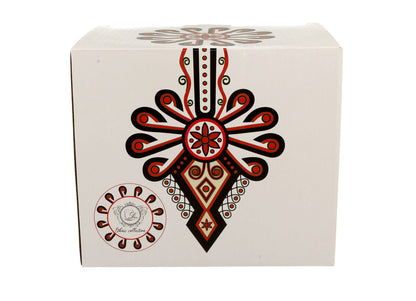 DUO ETNO 25552 XXL Becher 1000 ml RURAL ORNAMENT New Bone China Porzellan – Bild 3
