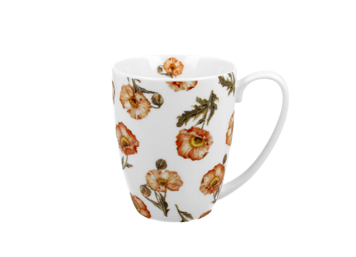 DUO FLORAL Klassischer Becher 380 ml WILD POPPIES New Bone China Porzellan – Bild 2