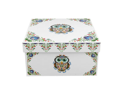 DUO ETNO Jumbobecher 470 ml OWL mit Untertasse, New Bone China Porzellan – Bild 3