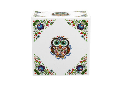 DUO ETNO 4er-Set Teebeutelhalter OWL New Bone China Porzellan – Bild 3