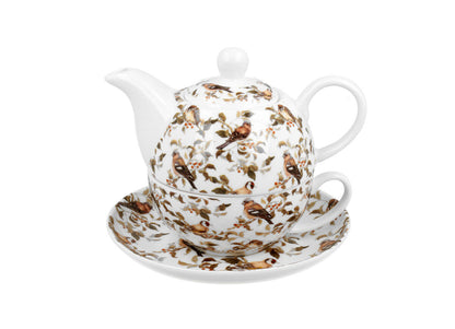 DUO ANIMALS Tasse mit Teekanne BIRDIES New Bone China Porzellan – Bild 2